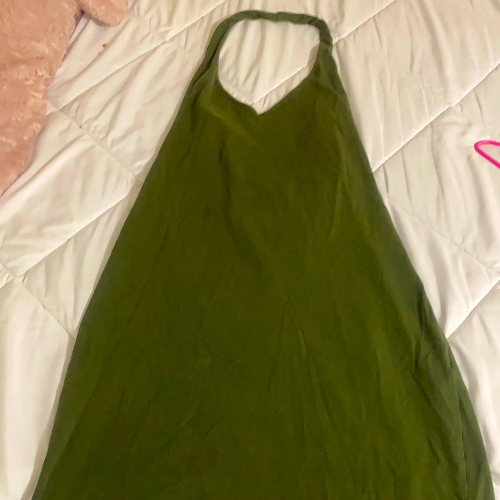 Olive green dress